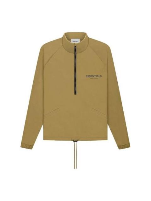 ESSENTIALS Fear of God Essentials FW21 Half Zip Track Jacket Amber FOG-FW21-018