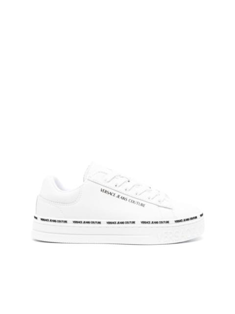 VERSACE JEANS COUTURE lace-up leather sneakers