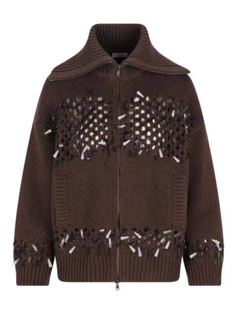 Brunello Cucinelli openwork cardigan
