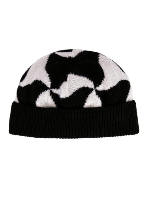 Bottega Veneta Wavy Triangle Wool Beanie