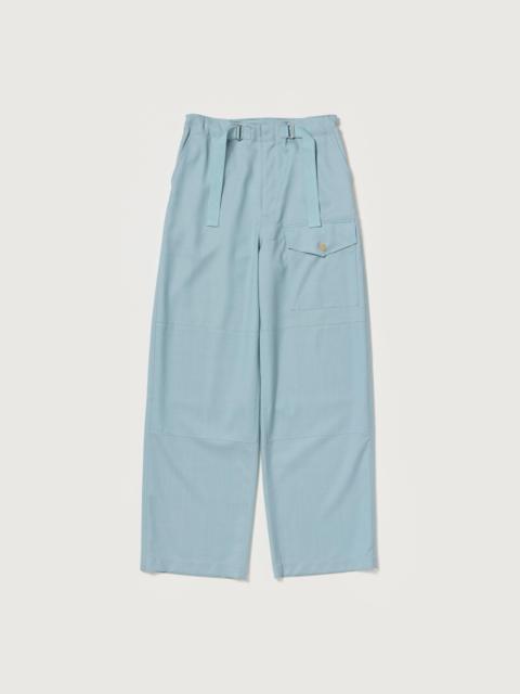 AURALEE WOOL HERRINGBONE CARGO PANTS