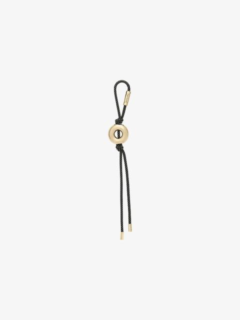 MICHAEL KORS Initial Gold-Tone and Speckled Cord Bag Charm
