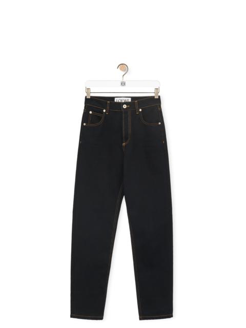 Loewe Anagram pocket tapered jeans in denim