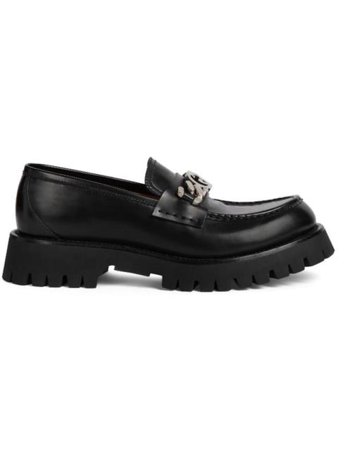 GUCCI Gucci Interlocking G Chain Loafer Black