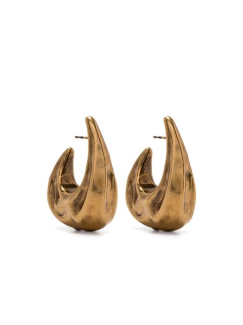 KHAITE medium Olivia hoop earrings