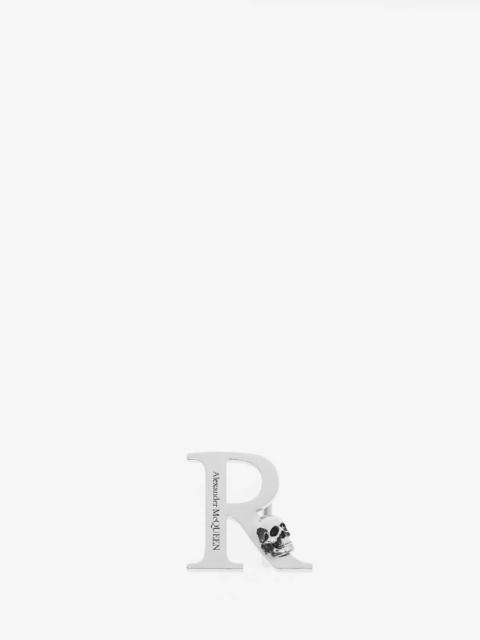 Alexander McQueen Alphabet Sneaker Charm in Silver