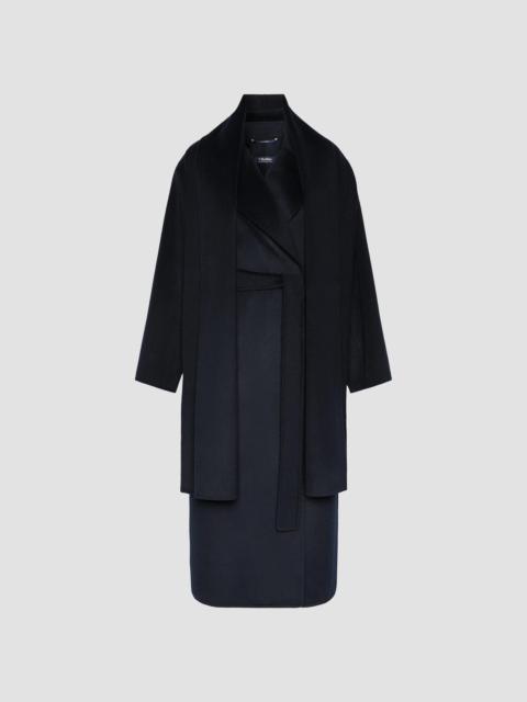 Max Mara Women's Double Wool and Cashmere Robe Coat - Midnight Blue