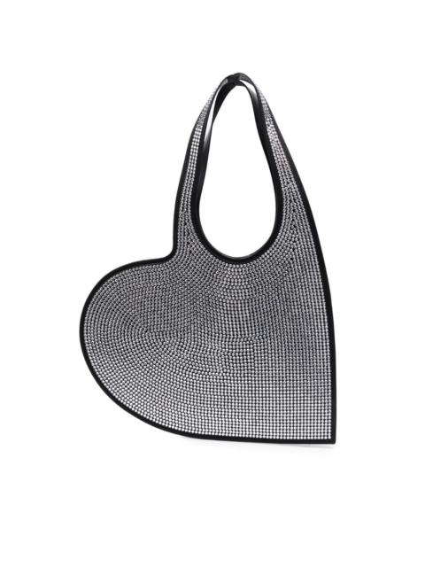 rhinestone-embellished shoulder bag