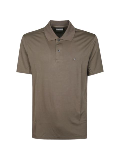 EMPORIO ARMANI button logo polo shirt