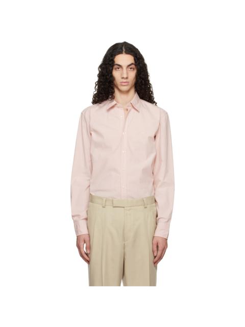 BOSS Pink Regular-Fit Cotton Poplin Shirt