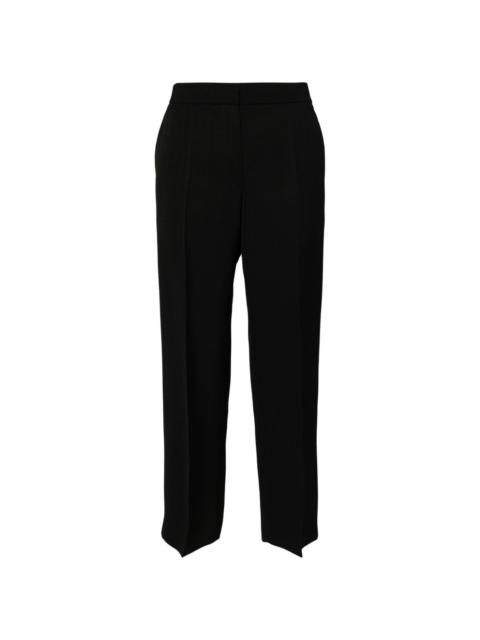 straight-leg high-waist trousers