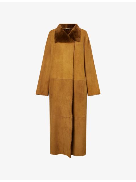 NOUR HAMMOUR Birthday Shawl-Collar Shearling Coat