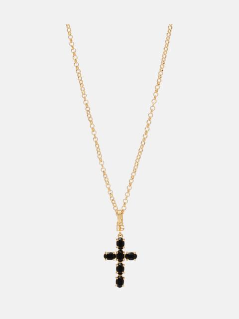 Dolce & Gabbana Cross embellished chain necklace