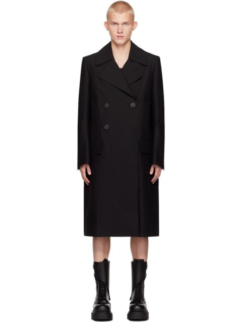 Rick Owens Black Porterville Slim Drella Coat