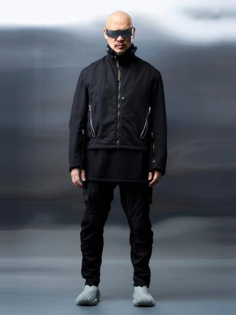 ACRONYM J125-KI Rips Moleskin Cotton Flight Jacket Black