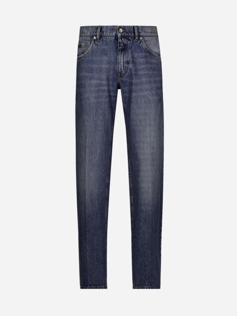 Classic jeans with DG embroidery