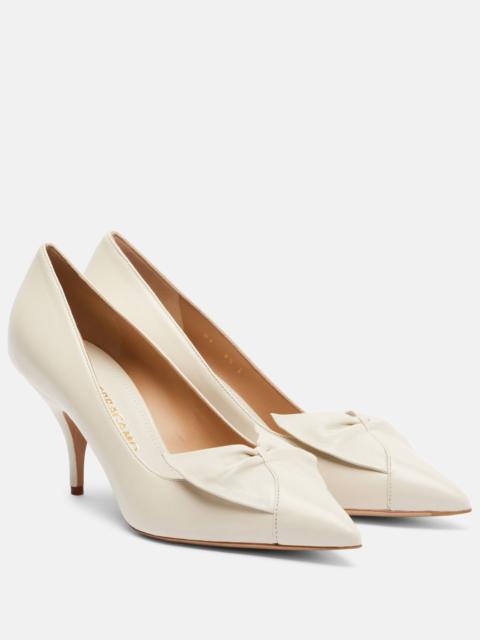 FERRAGAMO Gwen 70 leather pumps