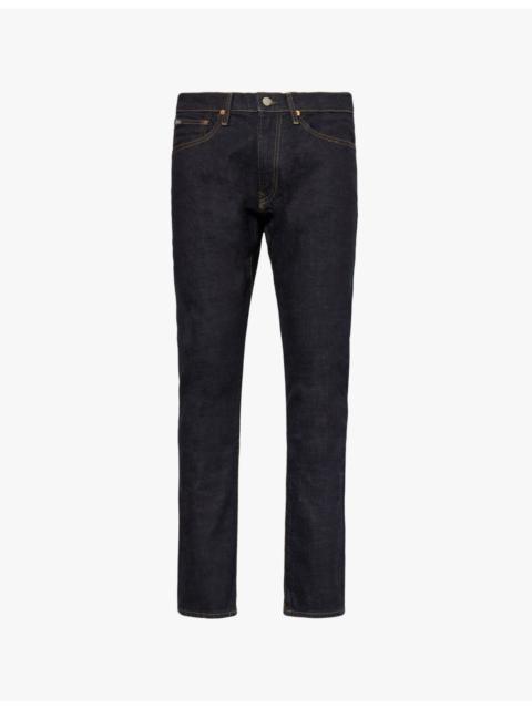 Polo Ralph Lauren Parkside brand patch straight-leg regular-fit stretch denim-blend jeans