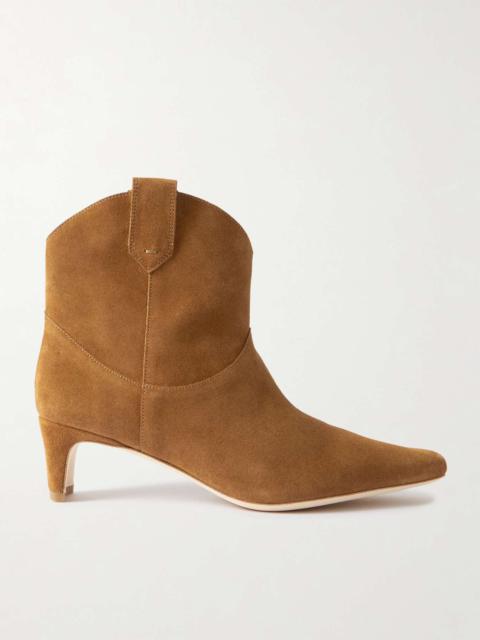 STAUD Western Wally suede ankle boots