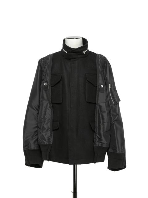 Nylon Twill Blouson x sacai Wool Melton ジャケット・アウター