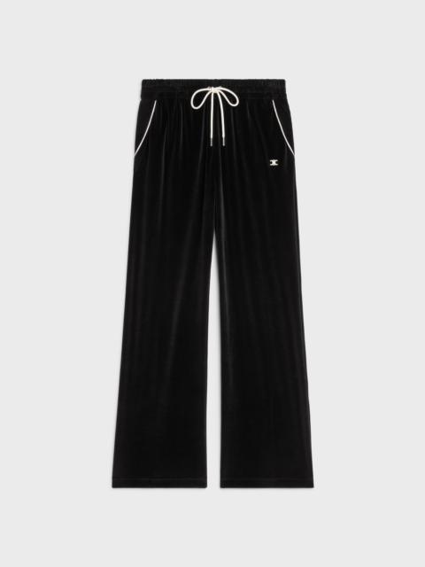 CELINE TRIOMPHE JERSEY TRACKSUIT IN VELVET