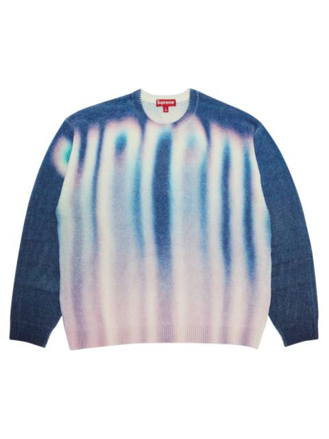 Supreme Supreme Blurred Logo Sweater 'Blue' | REVERSIBLE