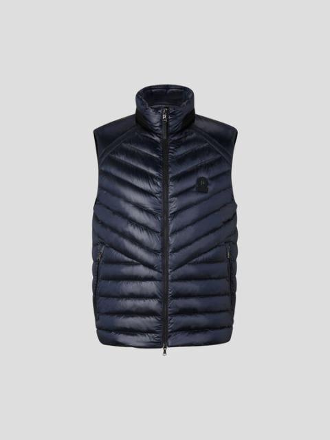 BOGNER Lasse lightweight down vest in Dark blue