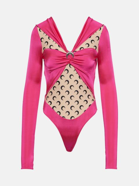 Marine Serre Regenerated jersey bodysuit