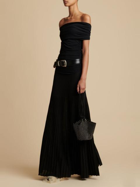 KHAITE The Marca Dress in Black