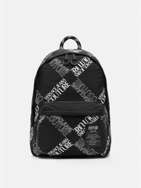 VERSACE JEANS COUTURE Logo Check Backpack