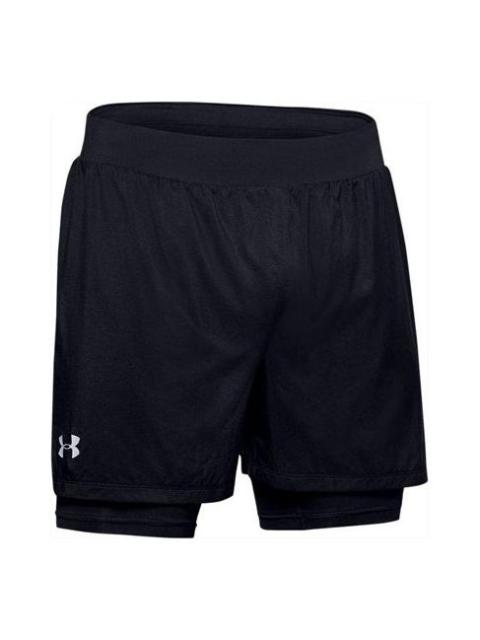 Under Armour Under Armour Qualifier SpeedPocket 2-in-1 Shorts 'Black' 1355449-001