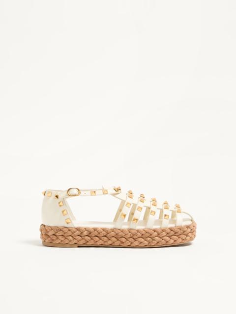 Valentino ROCKSTUD FISHERMEN CALFSKIN SANDAL 30MM