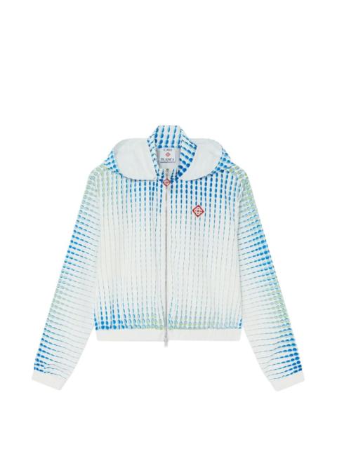 CASABLANCA hooded dotted jacket