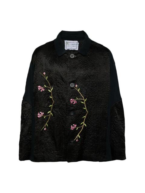 By Walid embroidered single-breasted coat