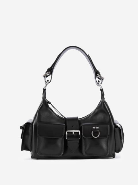 The Kooples AMELIA BAG IN SMOOTH BLACK LEATHER