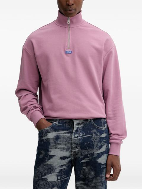 HUGO zip-up high-neck sweatshirt