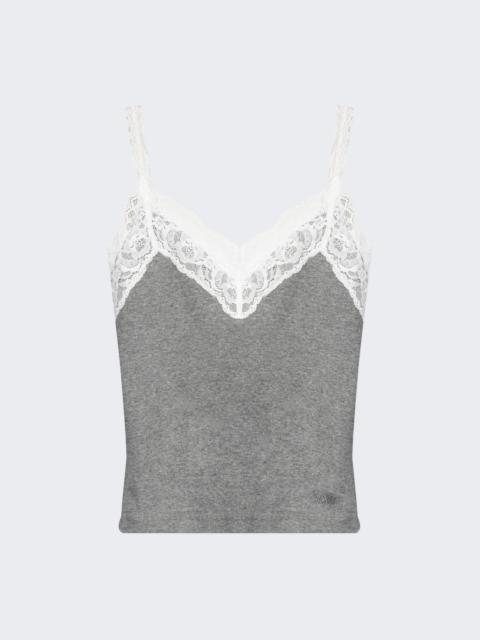 VETEMENTS Lace Tanktop Grey Melange