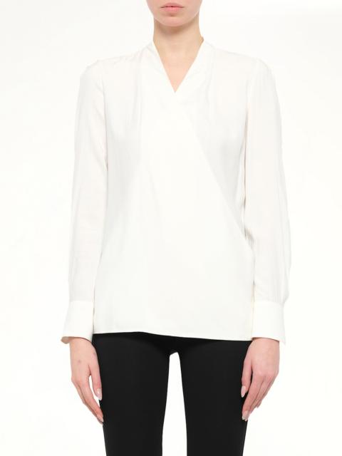 Givenchy Long Sleeve Blouse in Natural