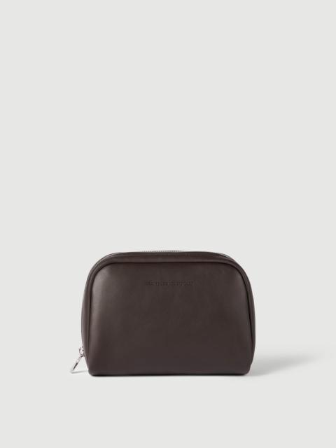Brunello Cucinelli Smooth calfskin slim beauty case