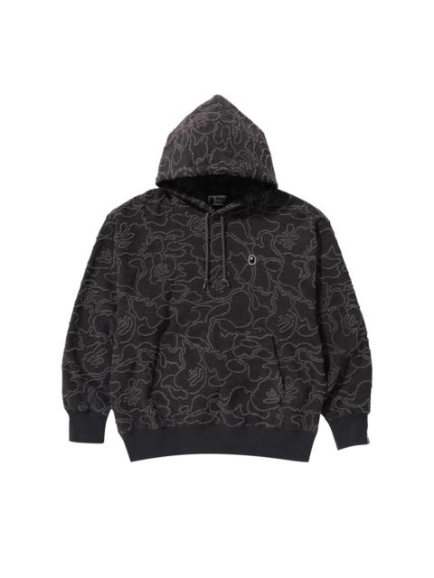 BAPE Neon Camo Jacquard Relaxed Fit Pullover Hoodie 'Black'