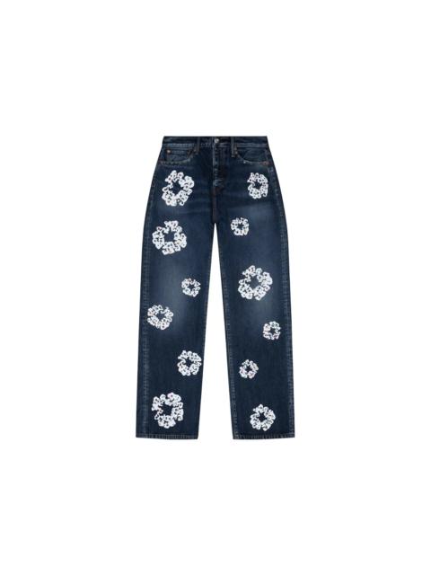 DENIM TEARS Denim Tears Baggy Rhinestone Cotton Wreath Denim Pant Dark Wash