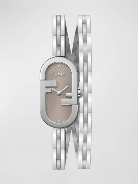FENDI O'Lock Vertical Oval Bracelet Watch