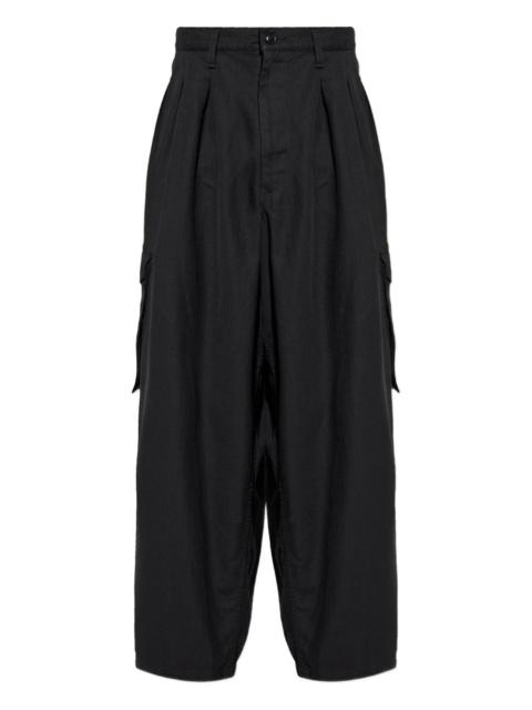 Yohji Yamamoto pleated cargo trousers