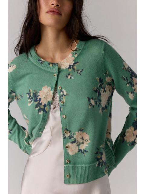 FREE PEOPLE Nocturnal Patterned Cashmere Cardi