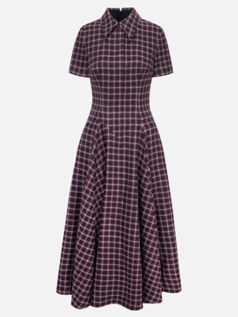 EMILIA WICKSTEAD Jody Dress in Red and Black Houndstooth