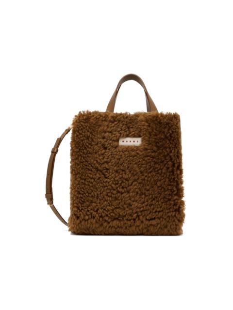 Marni Brown Small Museo Tote