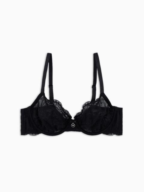 EMPORIO ARMANI Virtual lace underwired bra