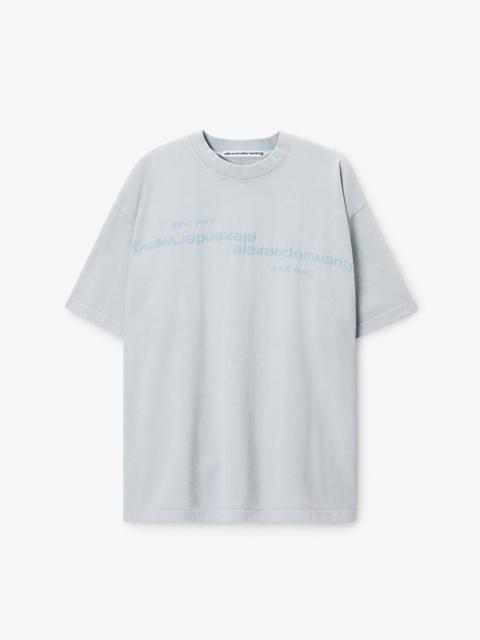 Alexander Wang MIRRORED LOGO SHORT SLEEVE TEE