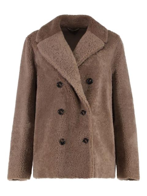 'S Max Mara Futura double-breasted shearling coat