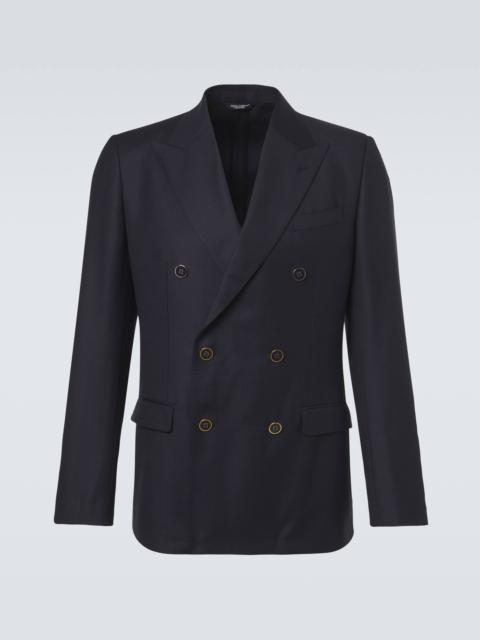 Dolce & Gabbana Double-breasted virgin wool blazer